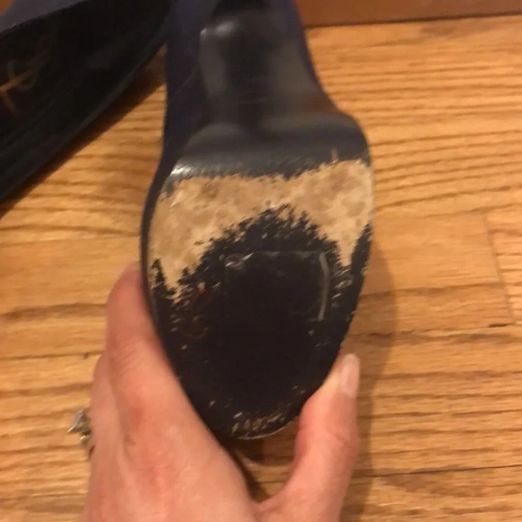 YSL denim dark blue platform heels - Picture 8 of 11